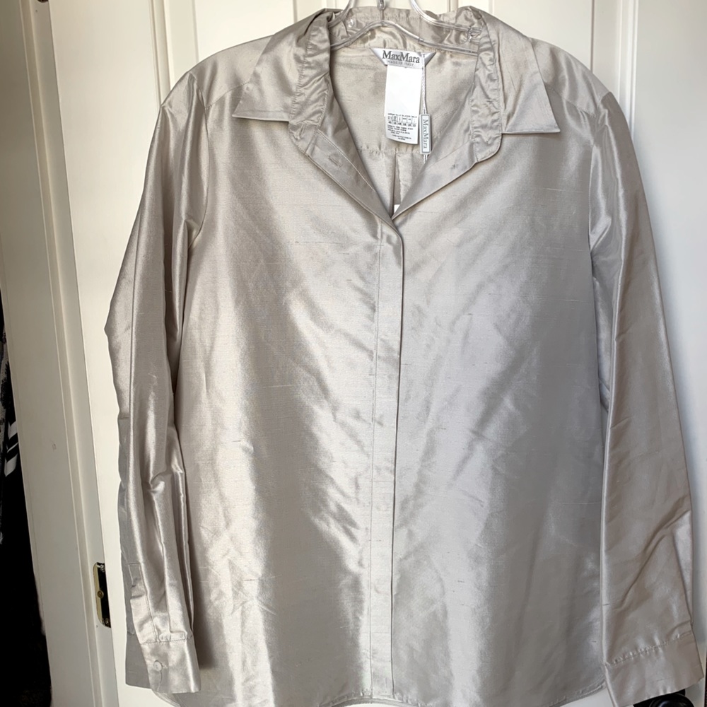 NWT Max Mara silk top size 16